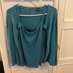 NWOT Harold’s Size L Sweater Set